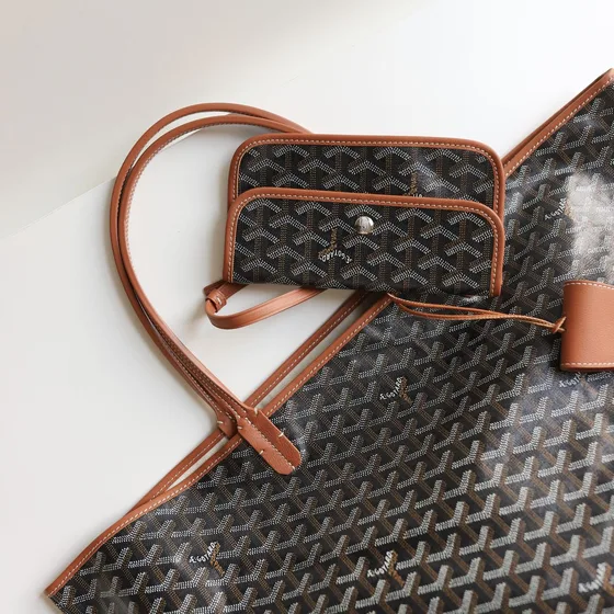 Goyard Saint Louis Marrom/Tan Bolsa tote