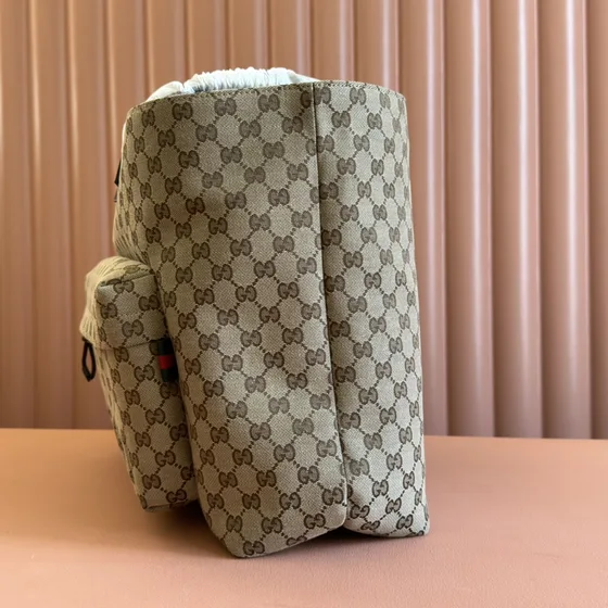 Gucci Gg Vải bạt Tote Bag Be Tote Bag