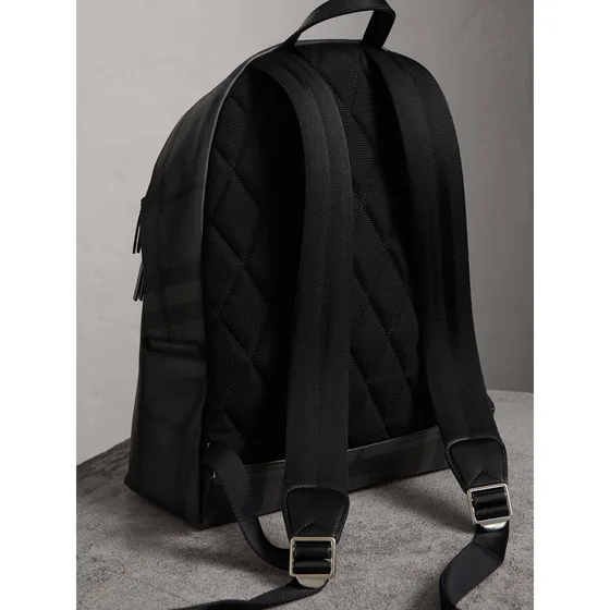 Burberry London Check Mochila Negro Mochila