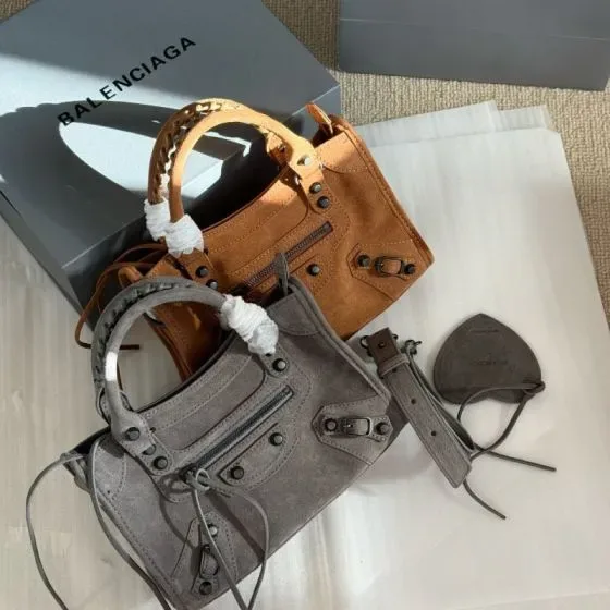 Balenciaga Le Cagole City Bag Grey Top Handle