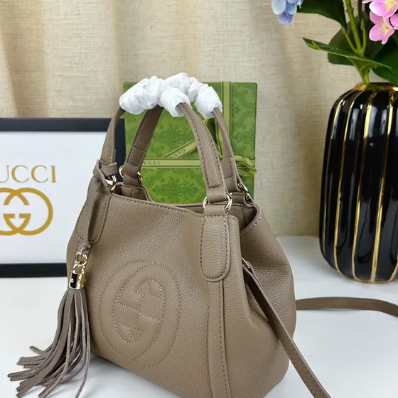 Gucci Soho Small Henkel Bag Beige 23*11*20.5cm Henkel