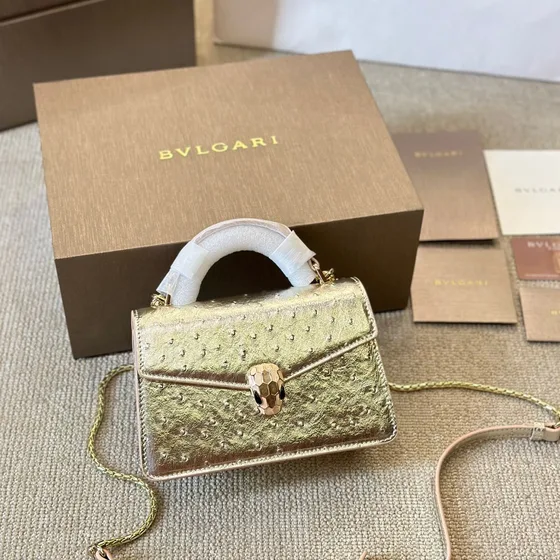 Bvlgari Serpenti Forever Top Handle Vàng gold Top Handle