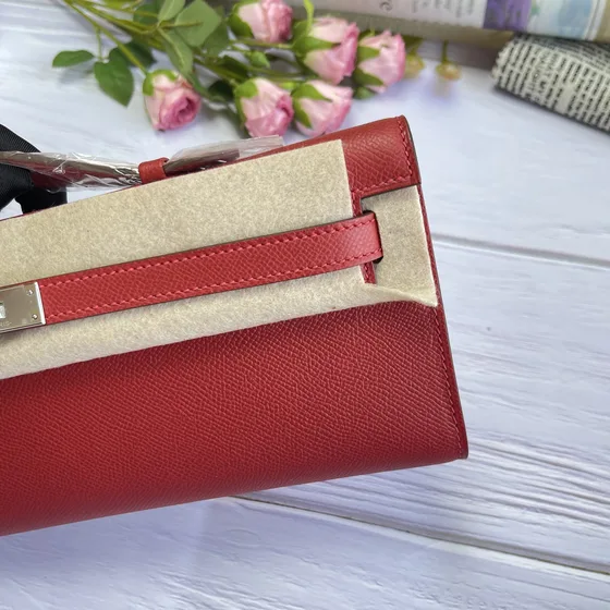 Hermes Kelly Cut Kırmızı Clutch