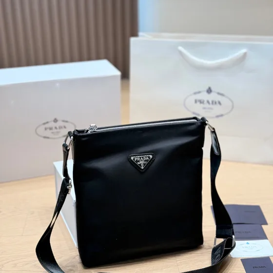 Prada Nylon Crossbody Bag Black Crossbody