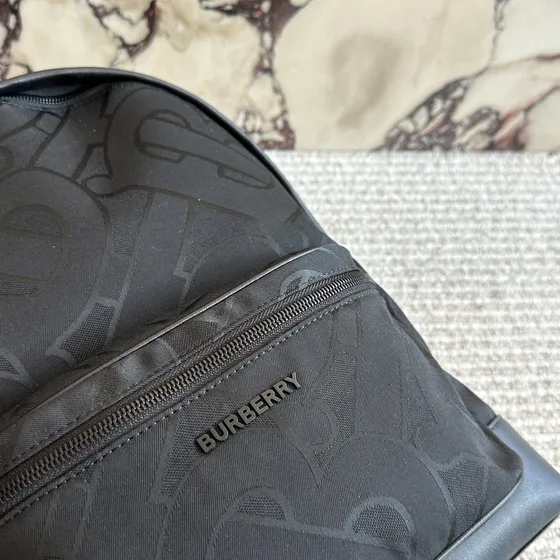 Burberry Monogram Econyl Backpack Black Backpack