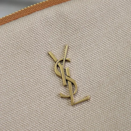 YSL Gaby Zipped Etui With Chain Beige/Braun Crossbody