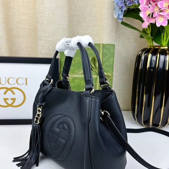 Gucci Soho Manico Bag Nero 23*11*20.5 cm Manico