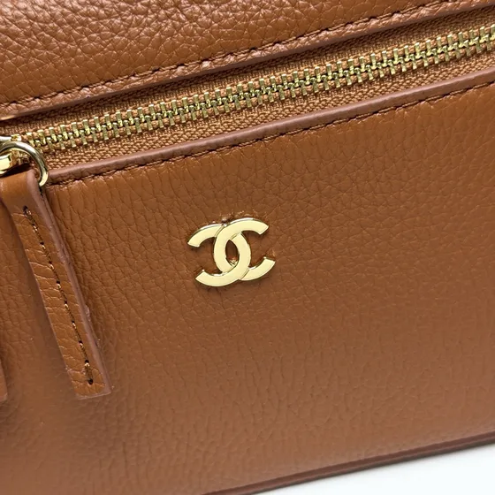 Chanel Vanity Case Coklat Vanity