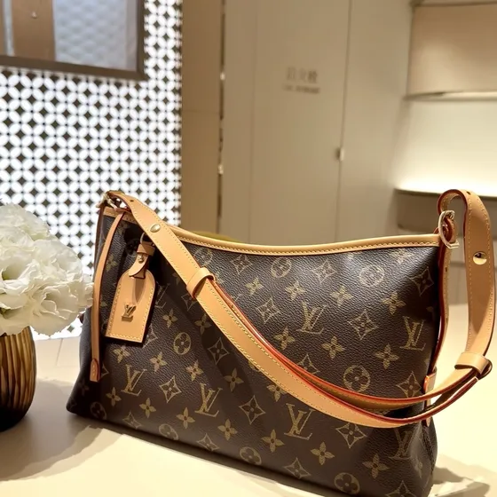 Louis Vuitton Carryall Braun Schultertasche