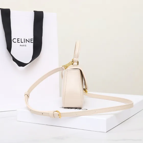 Celine Lola Teen Alça superior Creme Branco Alça superior