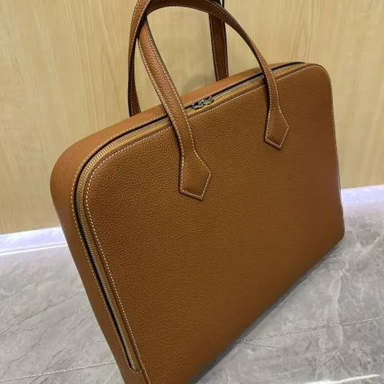Hermes Briefcase Brown Togo leather 38cm business