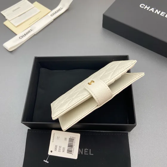 Chanel Classic French Purse White Clutch