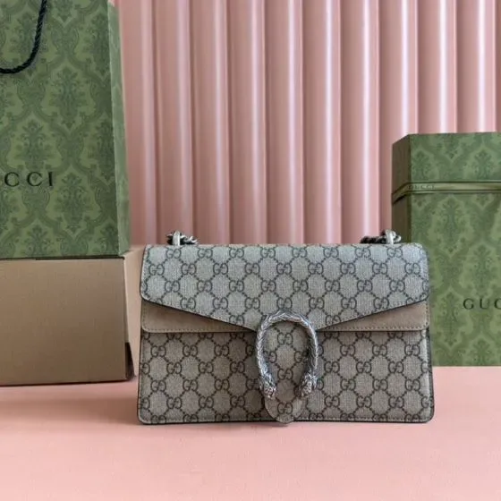 Gucci Dionysus Beige Brown Gg Supreme Shoulder Bag