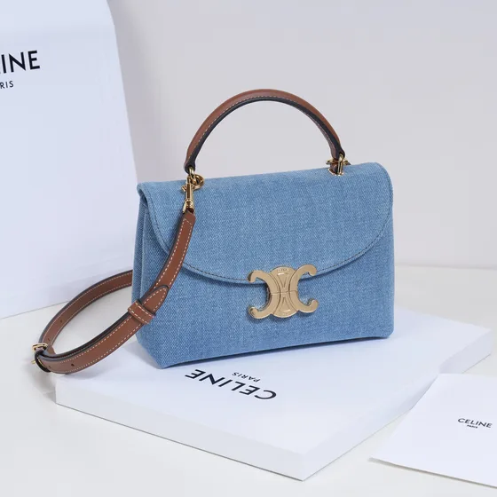 Celine Triomphe Light Bleu Anse supérieure