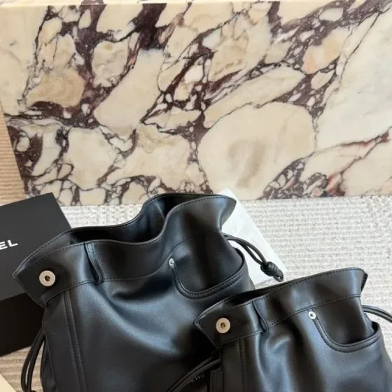 Loewe Flamenco Pocket Black Shoulder Bag