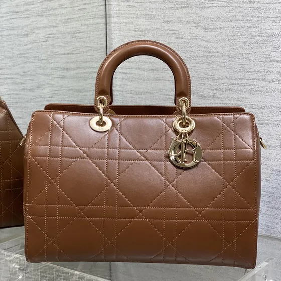 Dior Lady Dior Bruin Bovenhandgreep