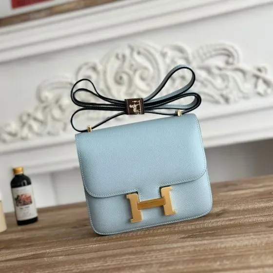 Hermes Constance Light Blue Crossbody