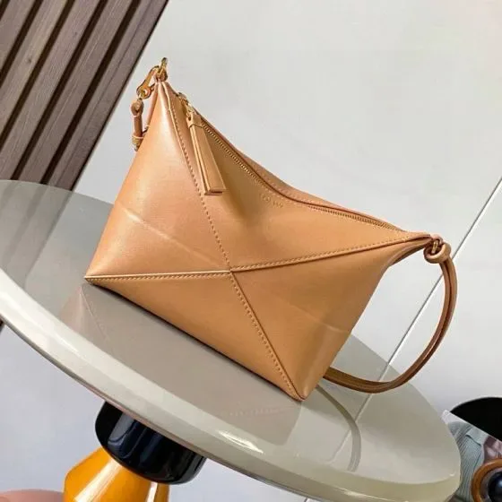 Loewe Puzzle Fold Pouch Warm Desert Pouch