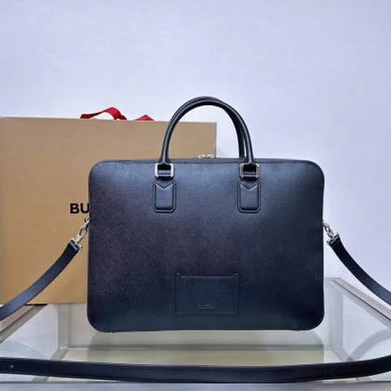 Burberry TB Briefcase Black business