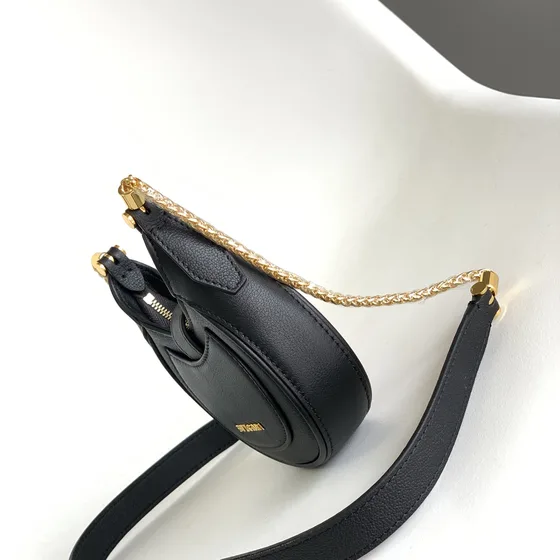 Bvlgari Serpenti Ellipse Mini Bag Black Hobo