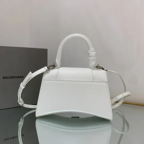 Balenciaga Hourglass White Top Handle