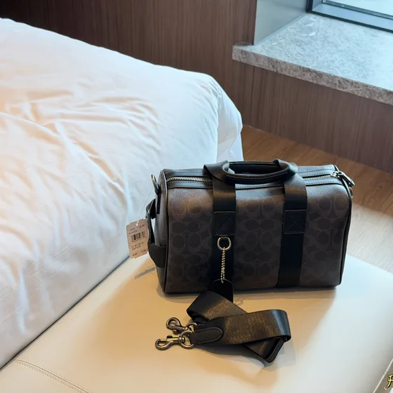 Coach Duffle Black Top Handle
