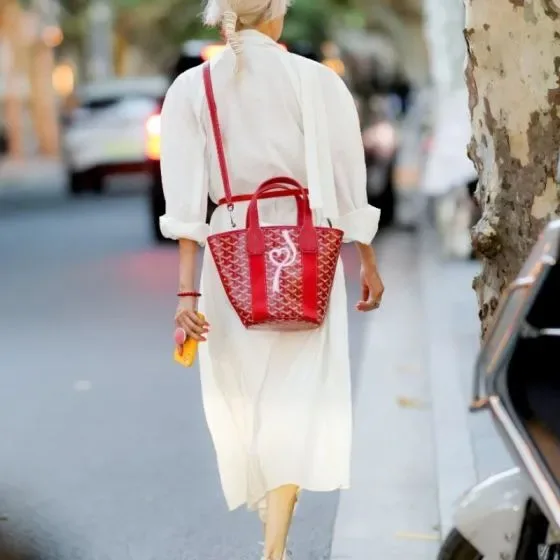 Goyard Belharra Tote Red Top Handle