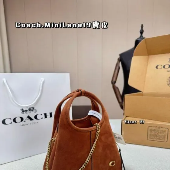 Coach Mini Lana 19 Brown 19 Top Handle