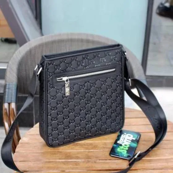 Gucci messenger Đen Guccissima 26x27x6cm