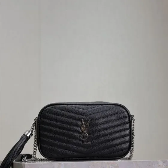YSL Lou Camera Bag Black Crossbody