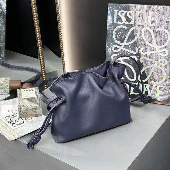 Loewe Flamenco Clutch Mini Deep Navy Blue Crossbody