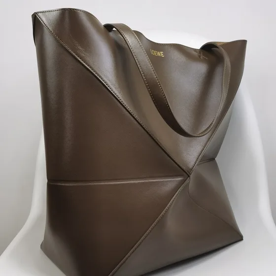 Loewe Puzzle Fold Tote Dark Коричневый Сумка-шоппер