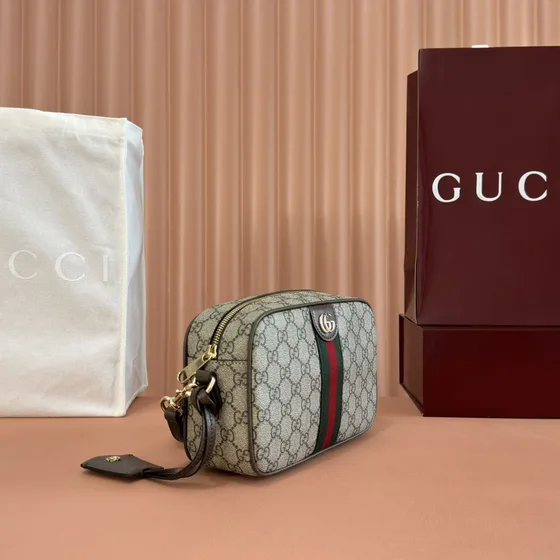 Gucci Ophidia Gg Сумка на плечо Бежевый/Коричневый Crossbody