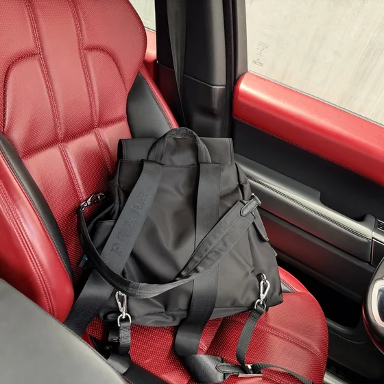 Prada Re-Nylon Backpack Black Backpack