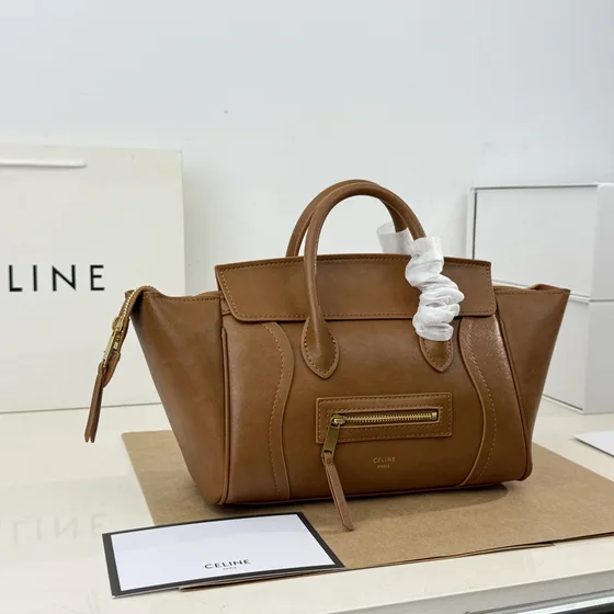 Celine Luggage Bag Bordo Üst sap