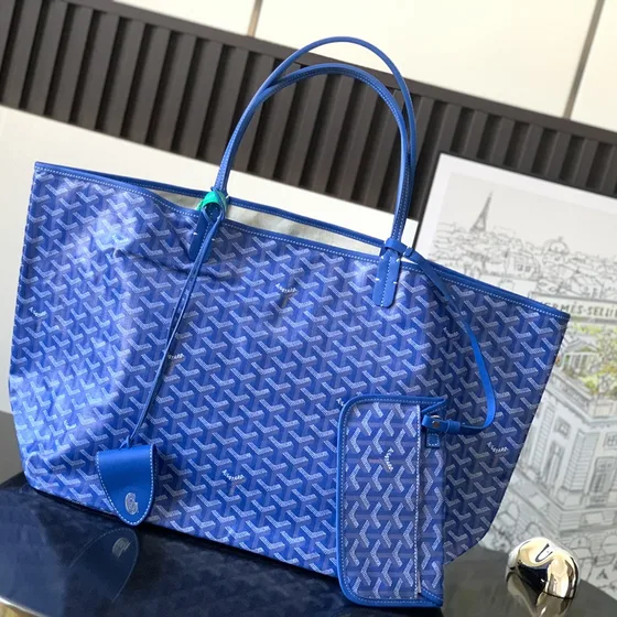 Goyard Saint Louis Blå Kass