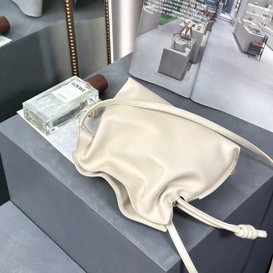 Loewe Flamenco Clutch Mini Beige Crossbody