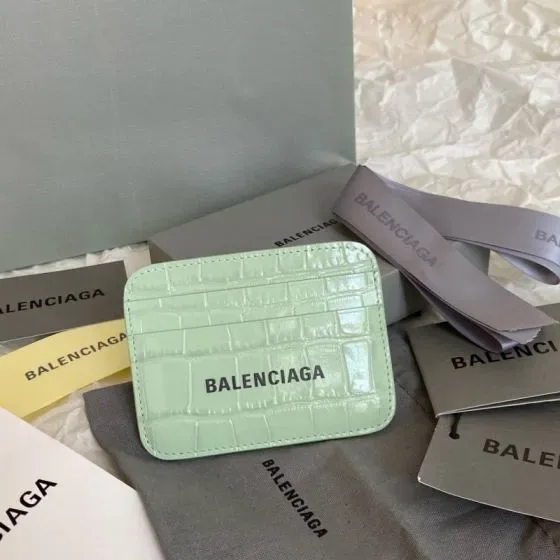 Balenciaga Cash Card Holder Light Green Card Holder