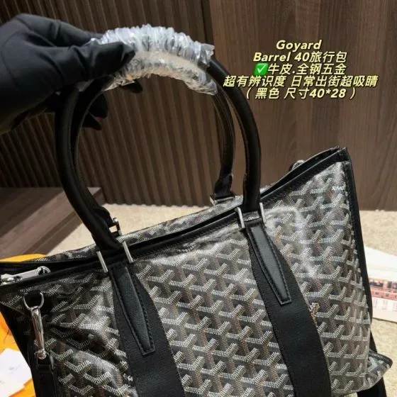 Goyard Barrel 40 Black 40 28 Top Handle