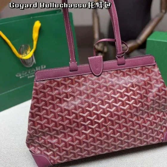 Goyard Bellechasse Burgundy Tote Bag