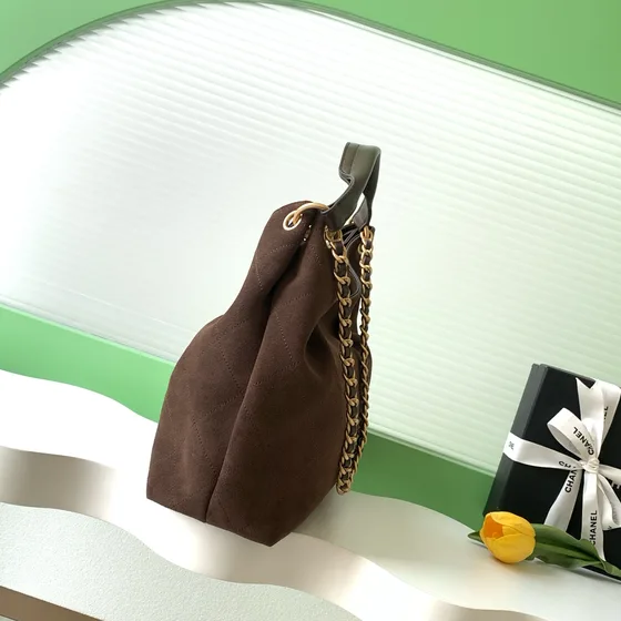 Chanel Hobo Bag Brown Hobo