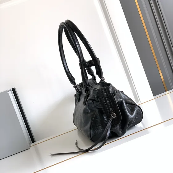 Balenciaga Le Cagole Small Shoulder Bag Black Shoulder Bag
