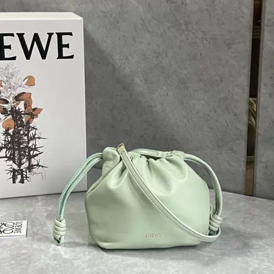 Loewe Flamenco Purse Mini Light Green Crossbody