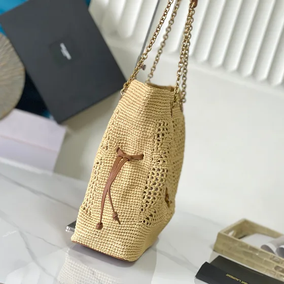 YSL Raffia Borsa tote Natural Beige Borsa tote