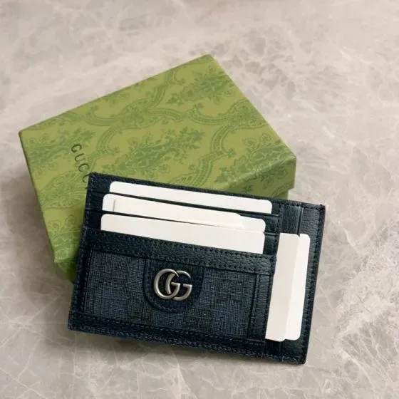 Gucci Gg Marmont Card Holder Black Card Holder
