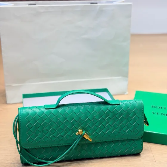 Bottega Veneta Long Clutch With Handle Intrecciato Multi-Color Clutch
