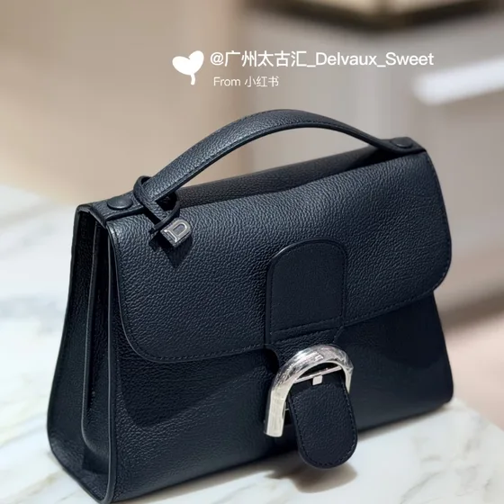 Delvaux Brillant Sort Tophåndtag