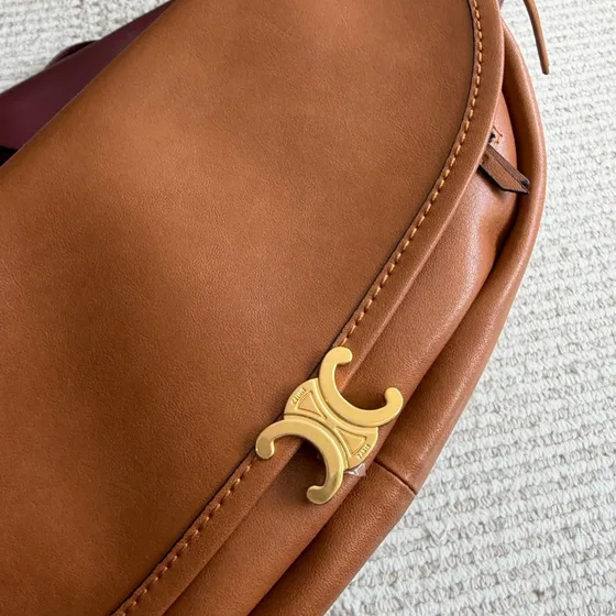Celine Triomphe Besace Tan Brun Crossbody