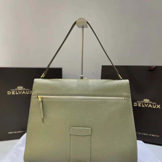 Delvaux Le Brillant Sage Green Shoulder Bag