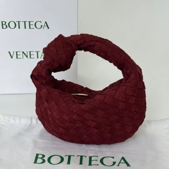 Bottega Veneta Mini Jodie Burgundy Top Handle
